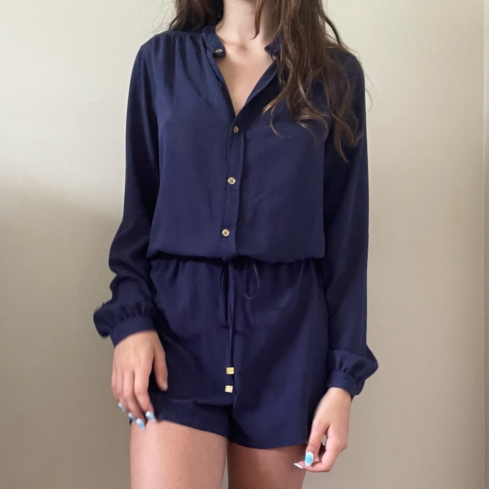 Michael Kors Navy Blue Romper